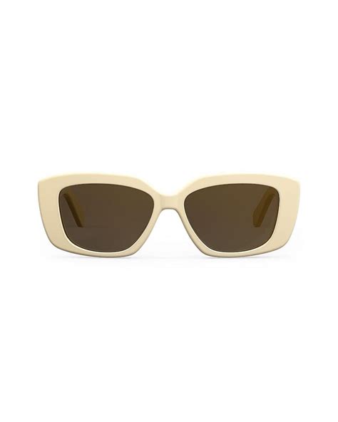 celine triomphe rectangular sunglasses|CELINE Triomphe 55mm Rectangular Sunglasses .